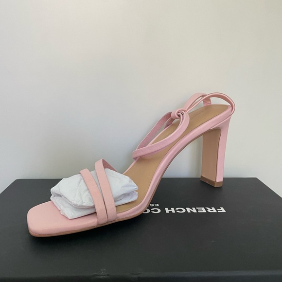 Brand New - French connection Pink Leather Heels size 39 - Picture 2 of 6